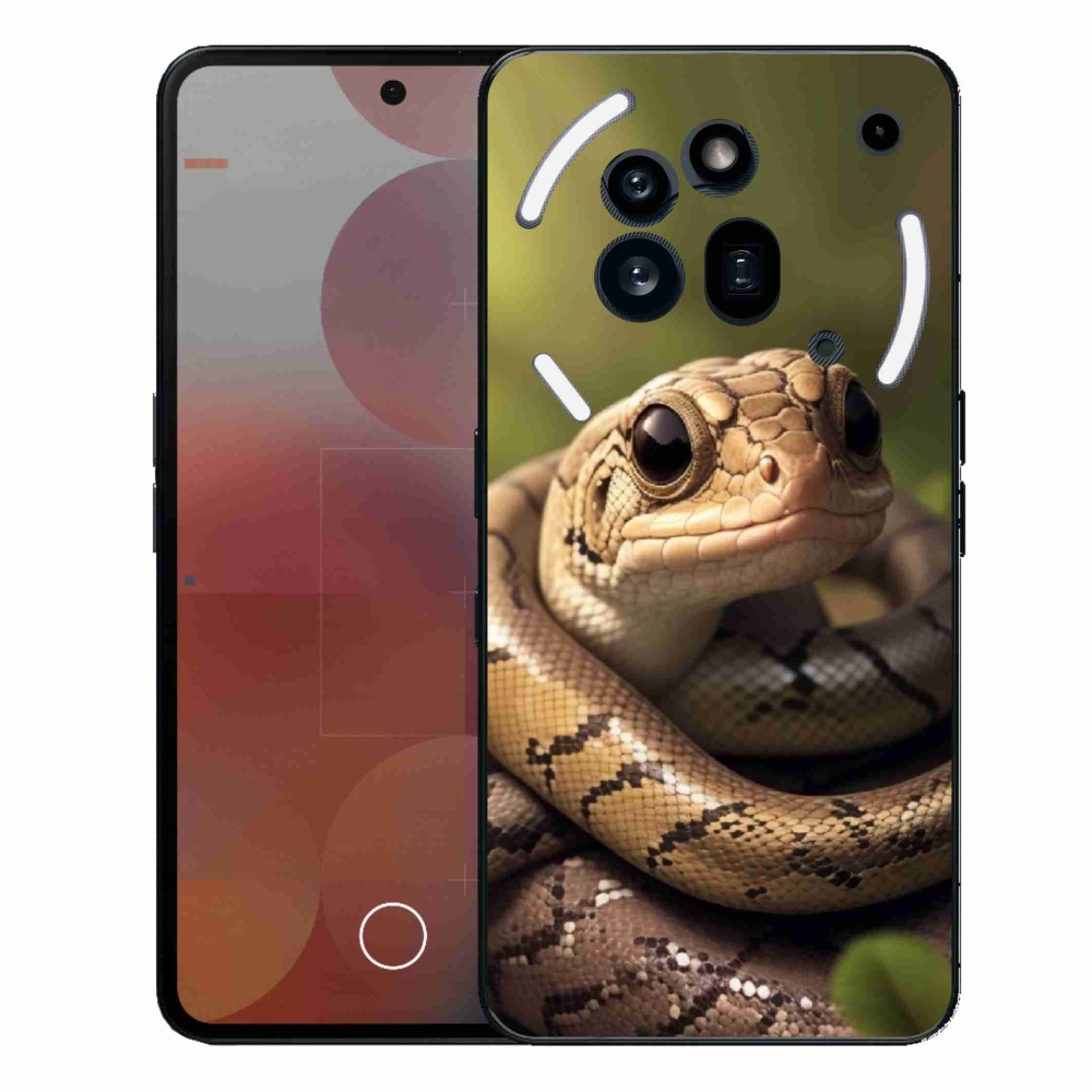 Zselés borítás mmCase a Nothing Phone (3a) Pro készülékhez - kígyó 1