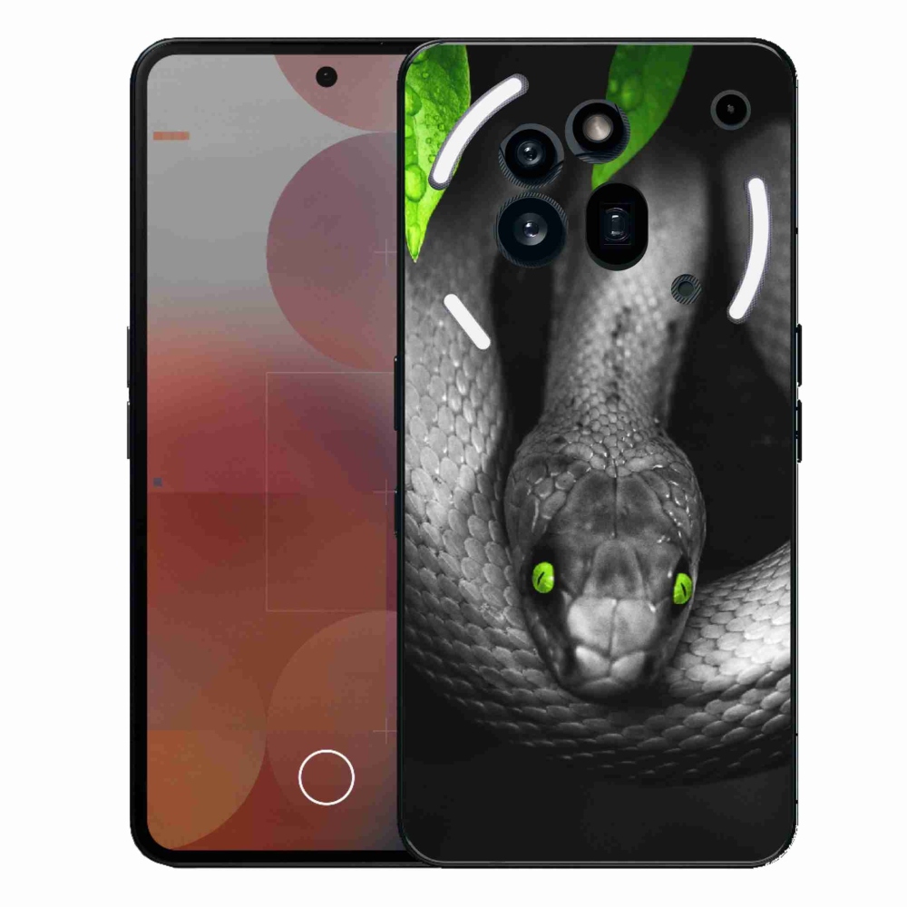 Zselés borító mmCase a Nothing Phone (3a) Pro készülékhez - kígyó