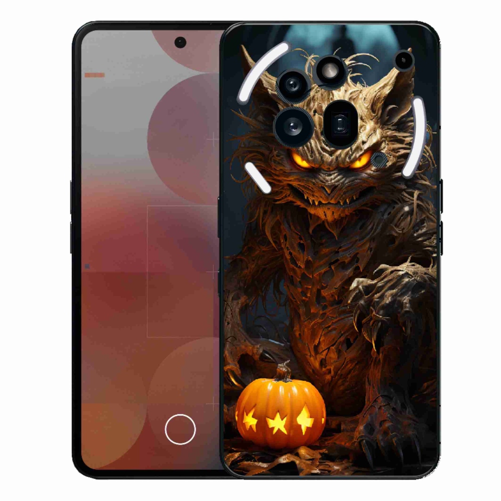 Zselés borítás mmCase a Nothing Phone (3a) Pro készülékhez - Halloween szörnyeteg