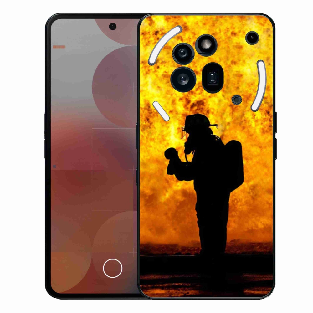 Zselés borítás mmCase a Nothing Phone (3a) Pro készülékhez - tűzoltó