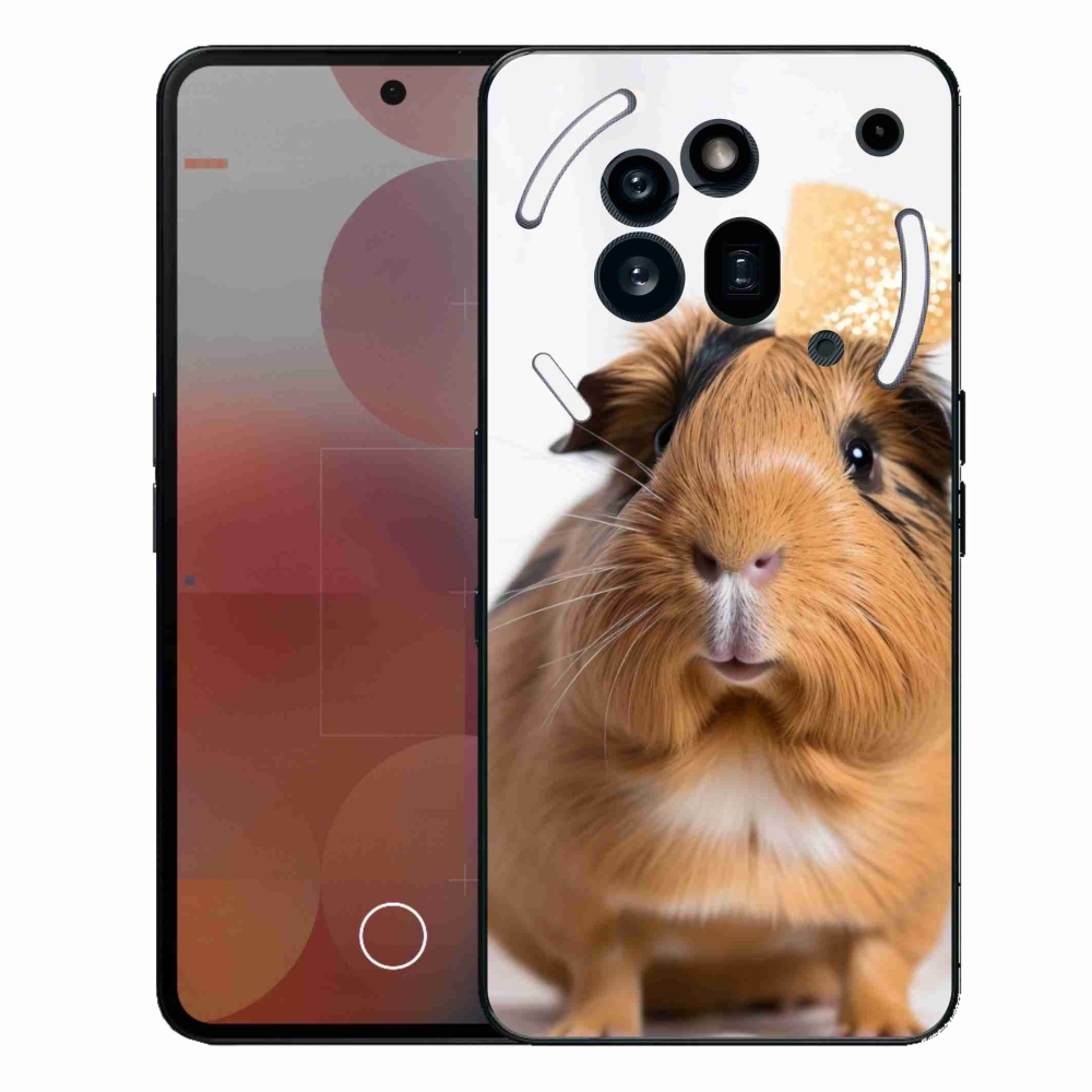 Zselés borítás mmCase a Nothing Phone (3a) Pro készülékhez - barna tengerimalac