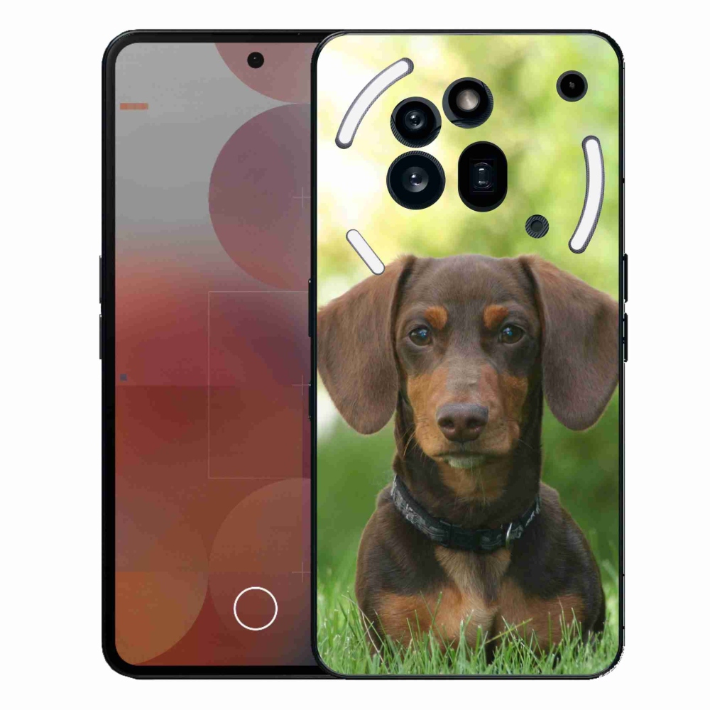 Zselés borítás mmCase a Nothing Phone (3a) Pro készülékhez - barna tacskó