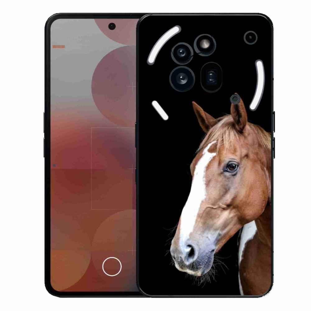 Zselés borítás mmCase a Nothing Phone (3a) Pro készülékhez - barna ló 3
