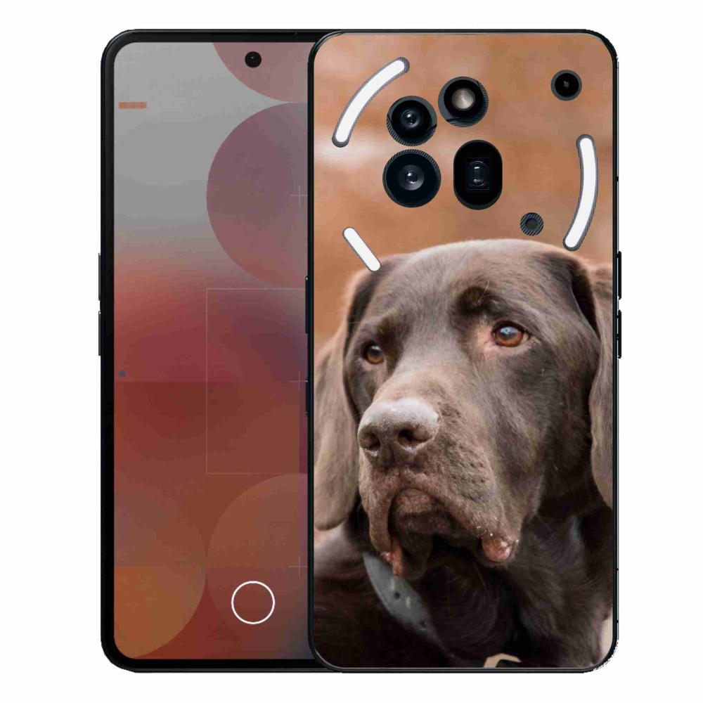 Zselés borítás mmCase a Nothing Phone (3a) Pro készülékhez - barna labrador színű
