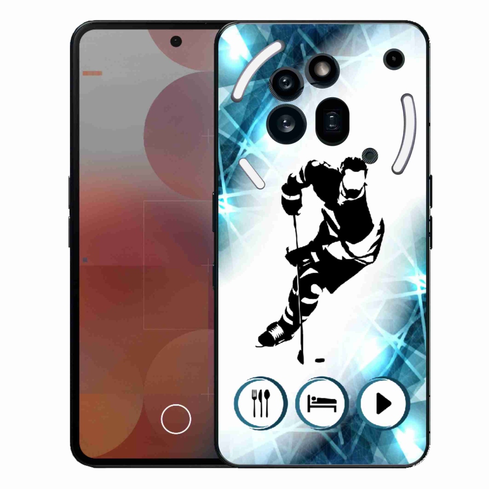 Zselés borítás mmCase a Nothing Phone (3a) Pro készülékhez - jégkorong 1