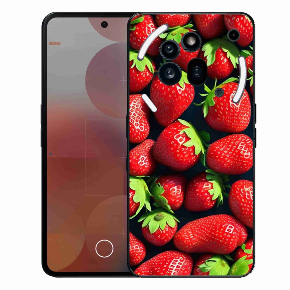 Zselés borítás mmCase a Nothing Phone (3a) Pro készülékhez - eper