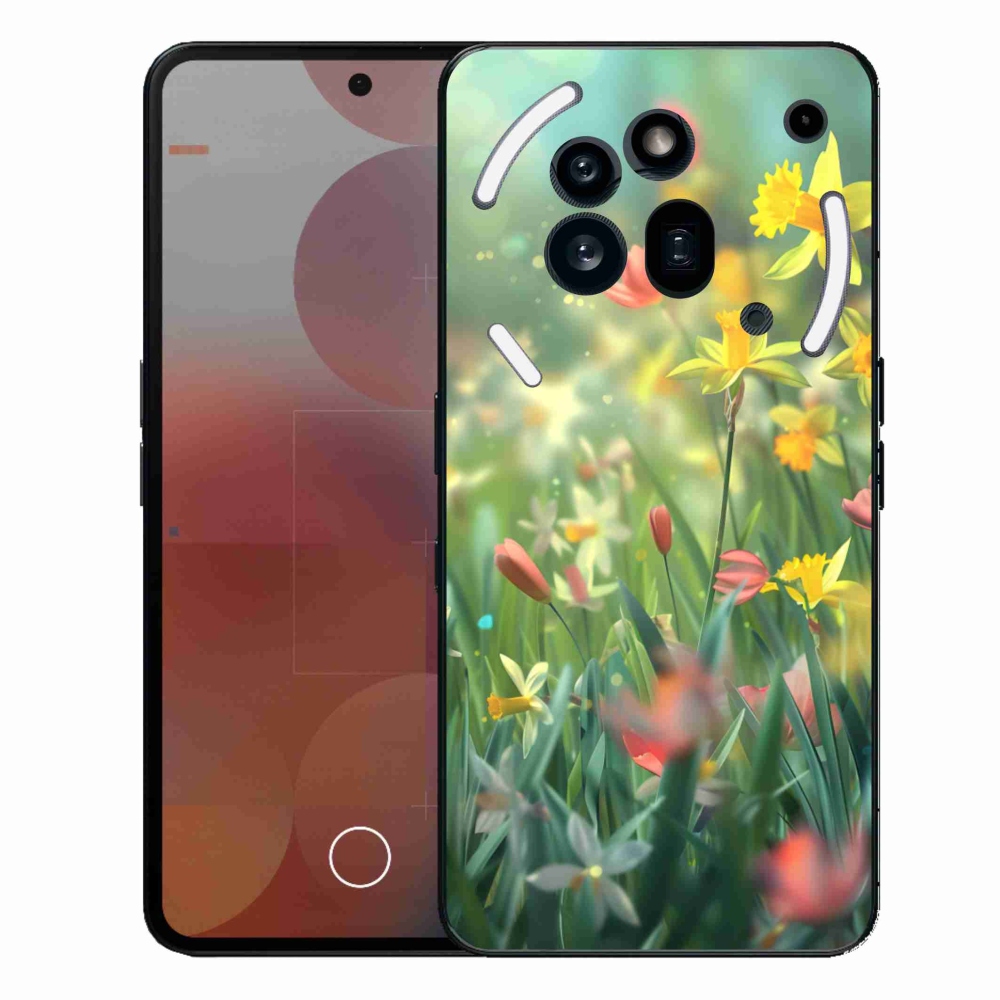Zselés borítás mmCase a Nothing Phone (3a) Pro készülékhez - tavaszi virágok