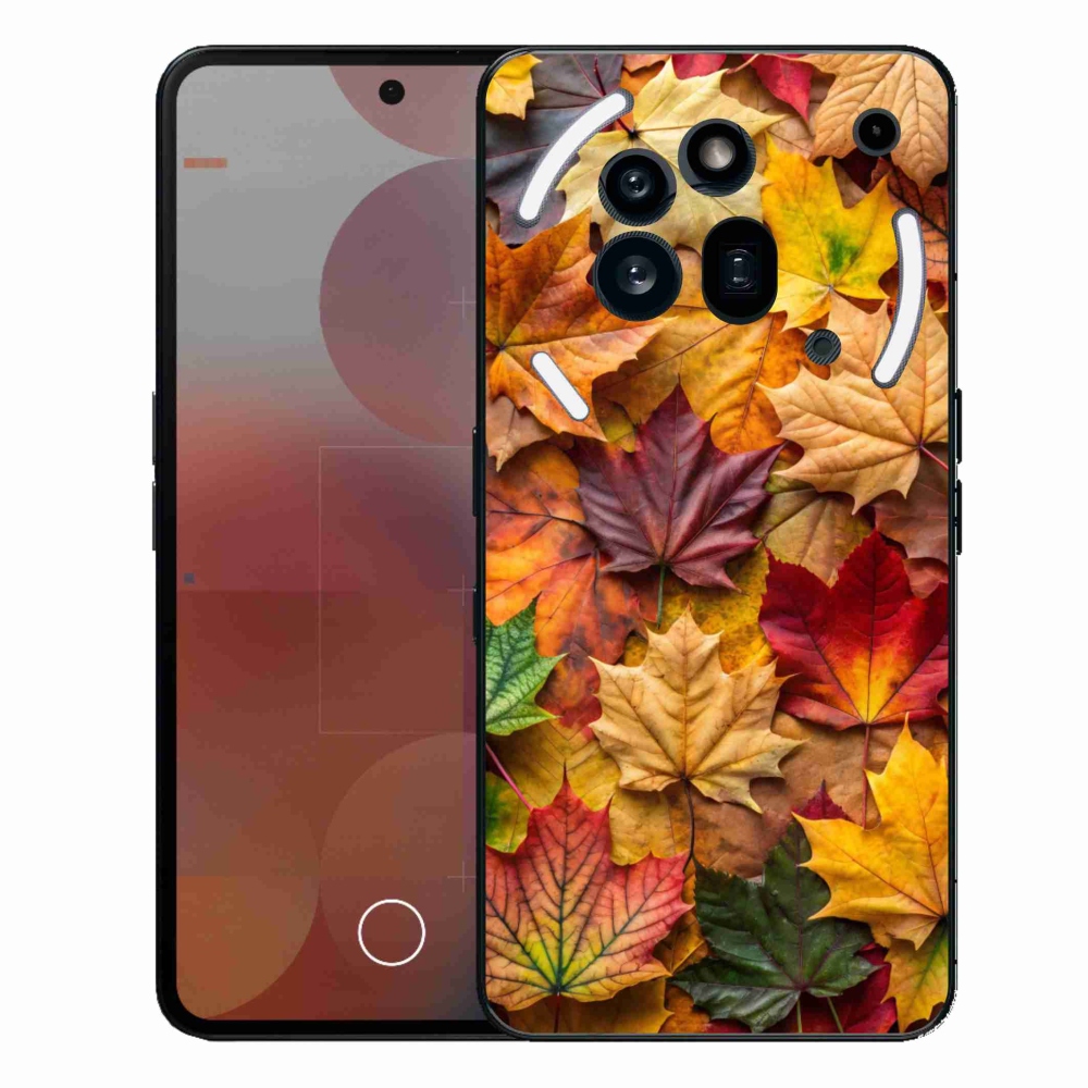 Zselés borítás mmCase a Nothing Phone (3a) Pro készülékhez - juharlevelek 2