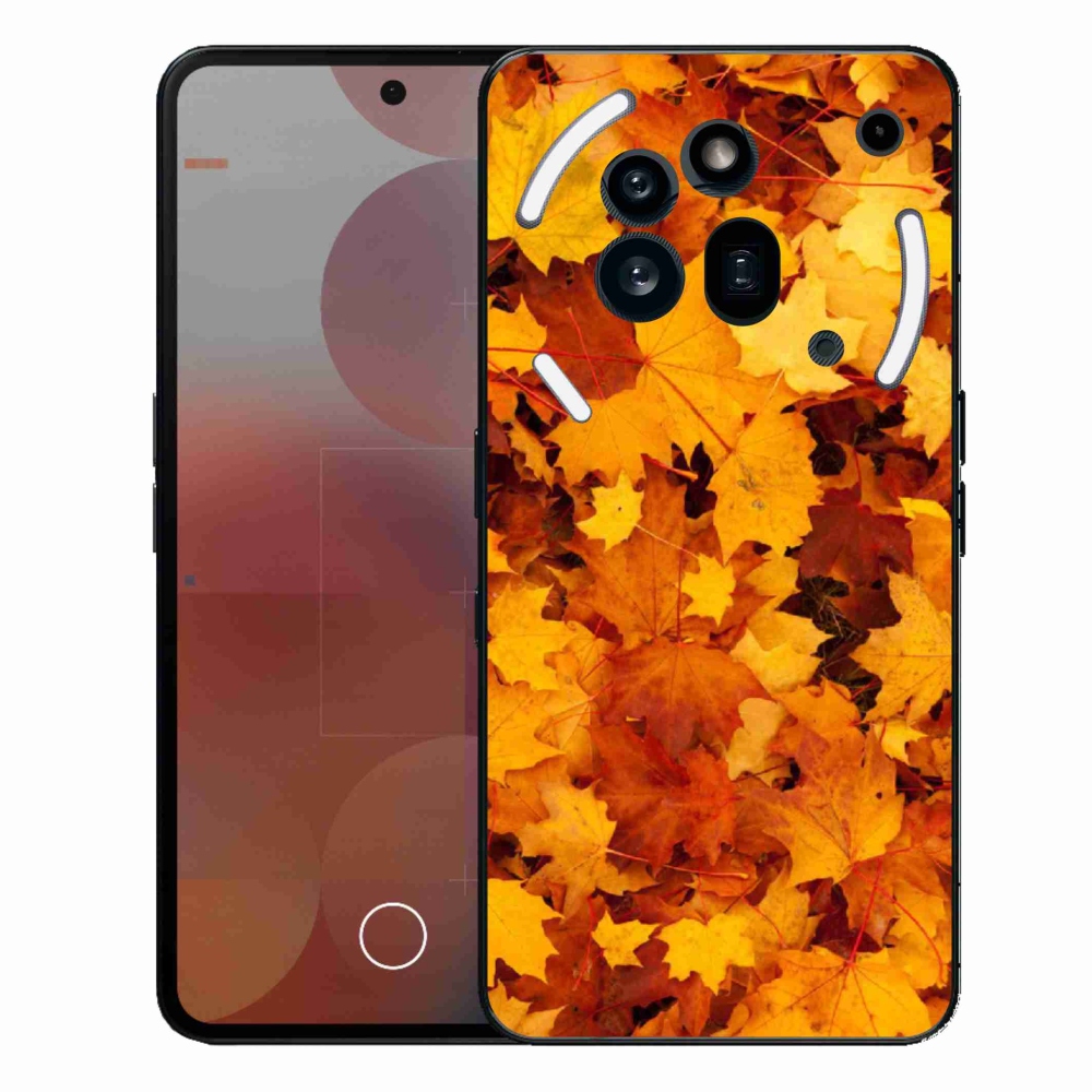Zselés borítás mmCase a Nothing Phone (3a) Pro készülékhez - juharlevelek
