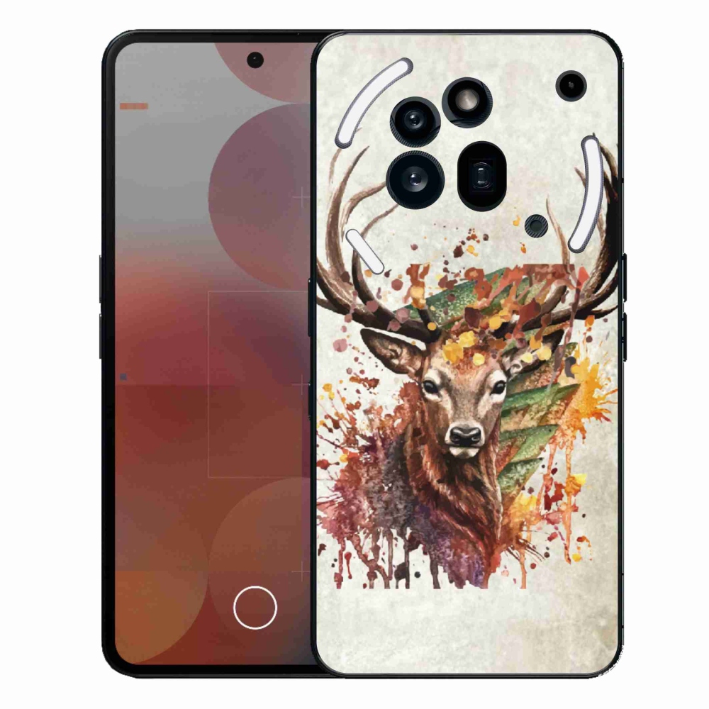 Zselés borítás mmCase a Nothing Phone (3a) Pro készülékhez - szarvas 1