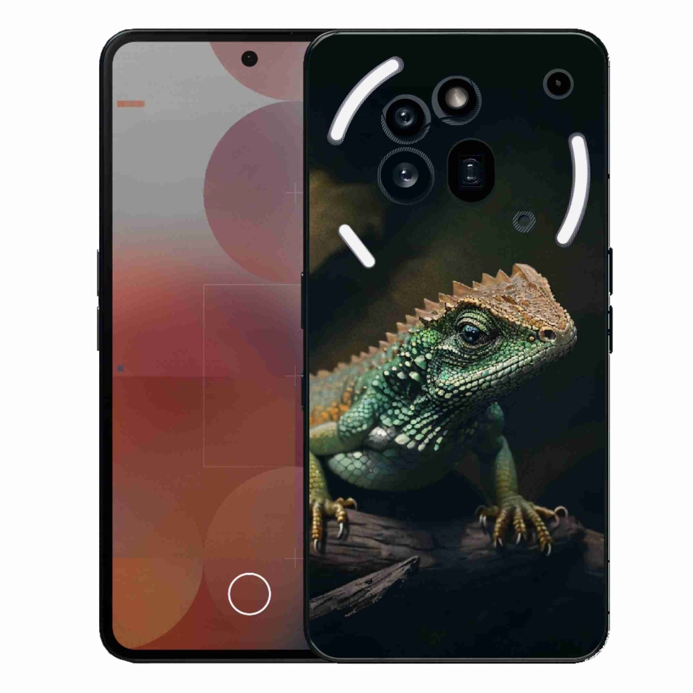 Zselés borítás mmCase a Nothing Phone (3a) Pro készülékhez - gyík