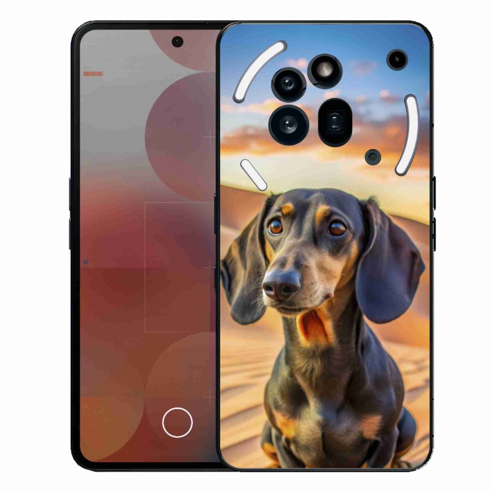 Zselés borítás mmCase a Nothing Phone (3a) Pro készülékhez - tacskó 3