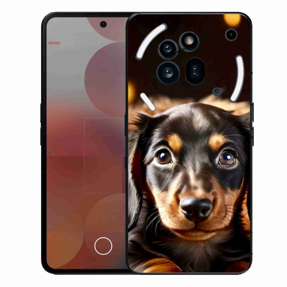 Zselés borítás mmCase a Nothing Phone (3a) Pro készülékhez - tacskó