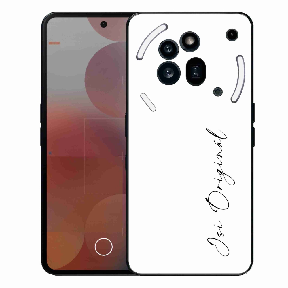 Gél borító mmCase a Semmi telefon (3a) Pro - te vagy az eredeti fehér háttérrel