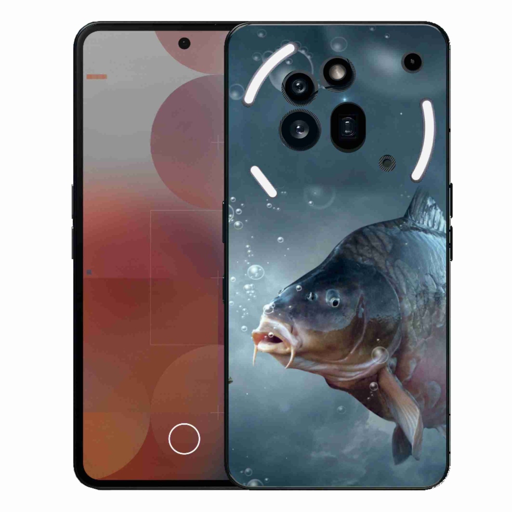 Zselés borítás mmCase a Nothing Phone (3a) Pro készülékhez - ponty és buborékok