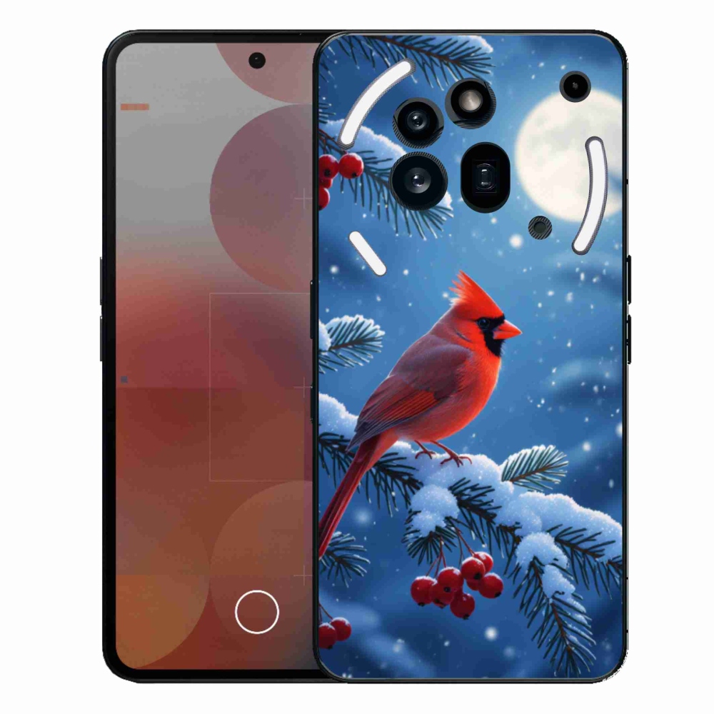 Zselés tok mmCase a Nothing Phone (3a) Pro készülékhez - kardinálpiros színű