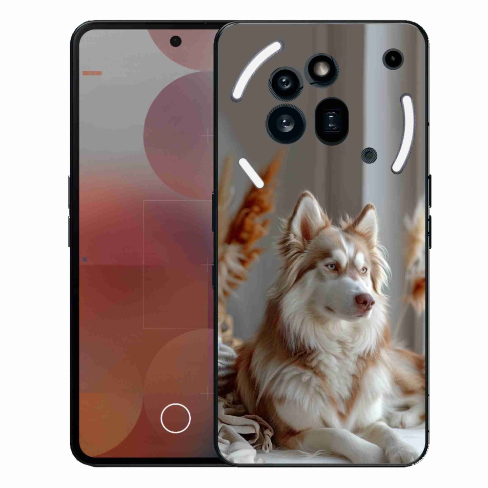 Zselés borító mmCase a Nothing Phone (3a) Pro készülékhez - nyugodt szibériai husky