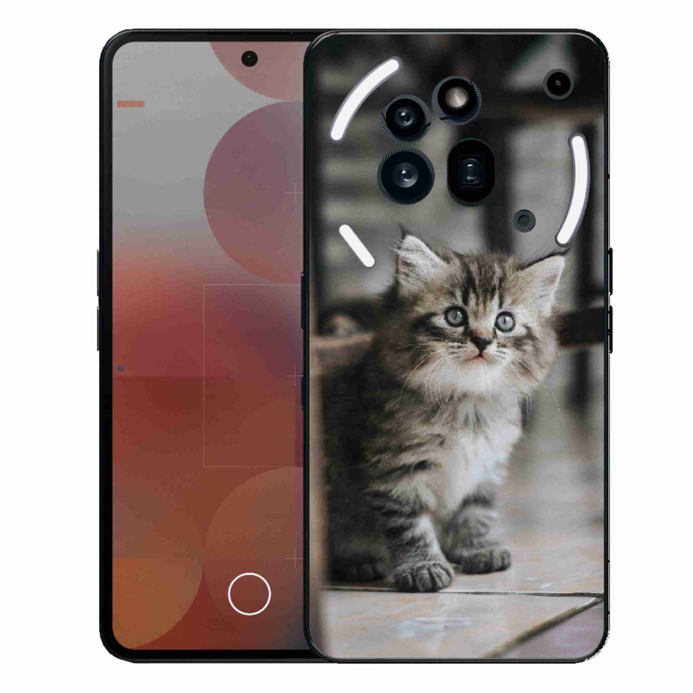 Zselés borítás mmCase a Nothing Phone (3a) Pro készülékhez - cica