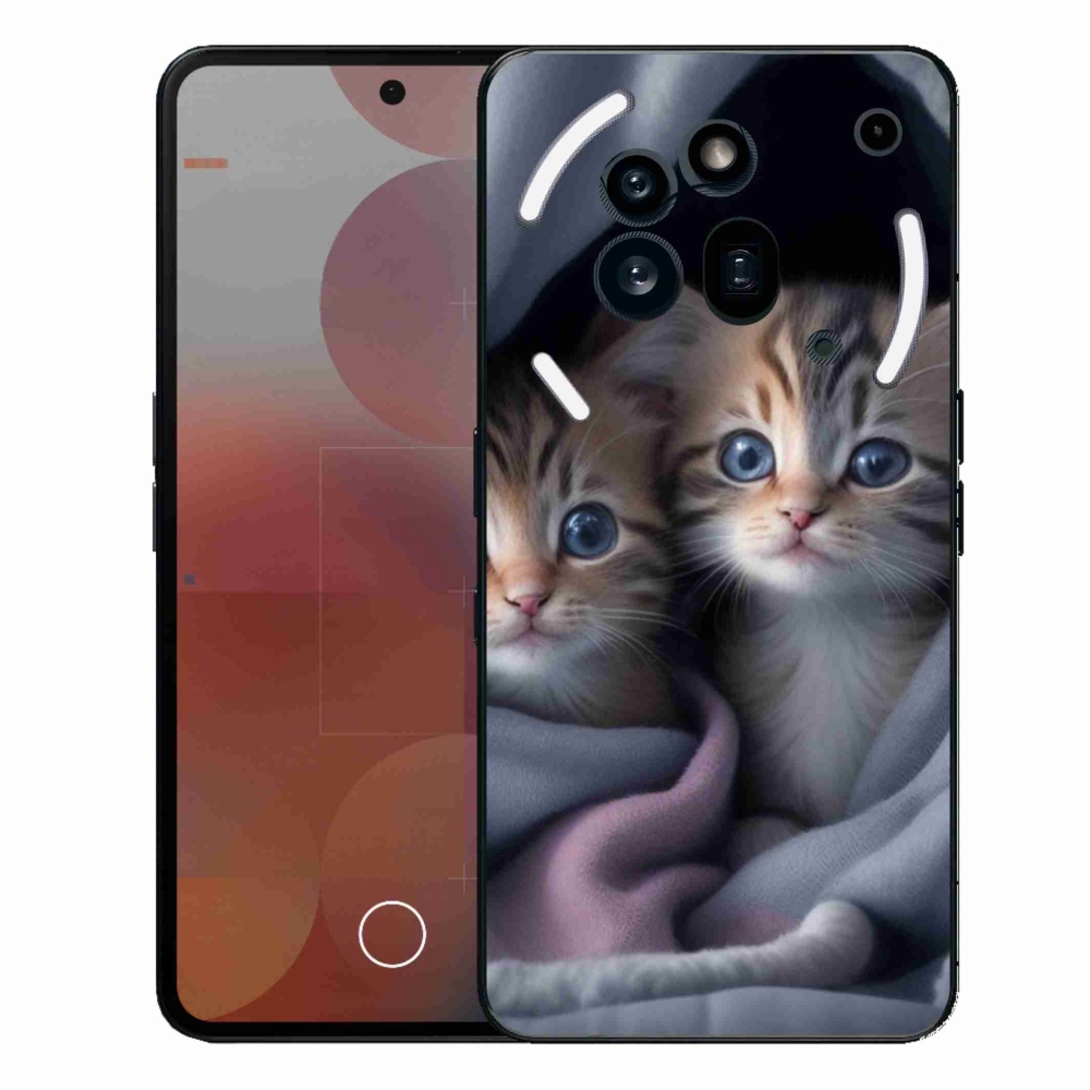 Zselés borító mmCase a Nothing Phone (3a) Pro készülékhez - cat duo 2