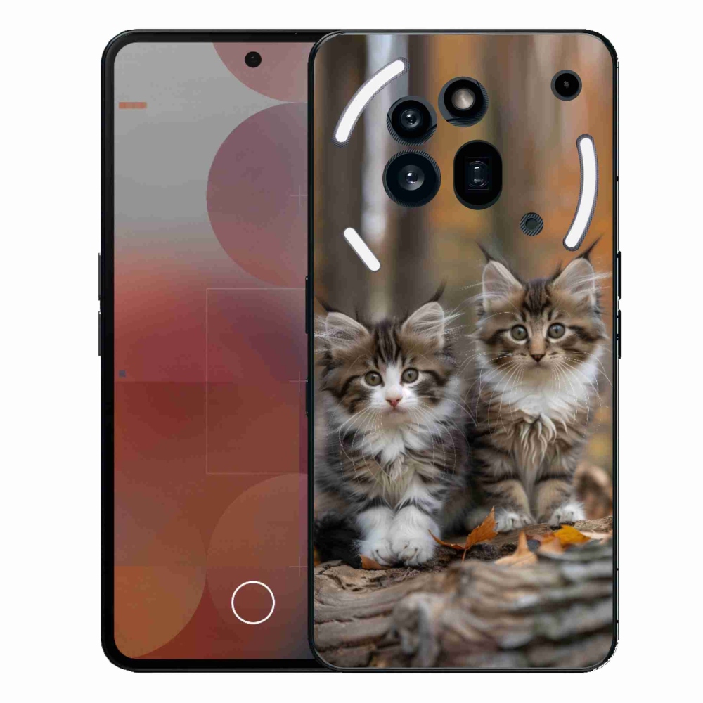 Zselés borítás mmCase a Nothing Phone (3a) Pro készülékhez - cat duo 3