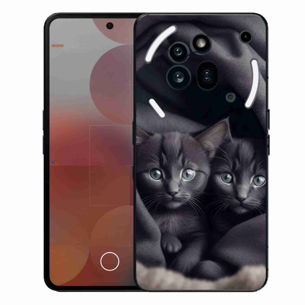 Zselés borítás mmCase a Nothing Phone (3a) Pro készülékhez - cat duo