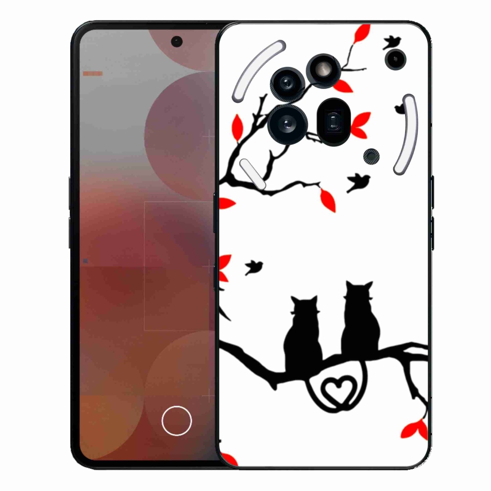 Zselés borítás mmCase a Nothing Phone (3a) Pro készülékhez - macskaszerelem