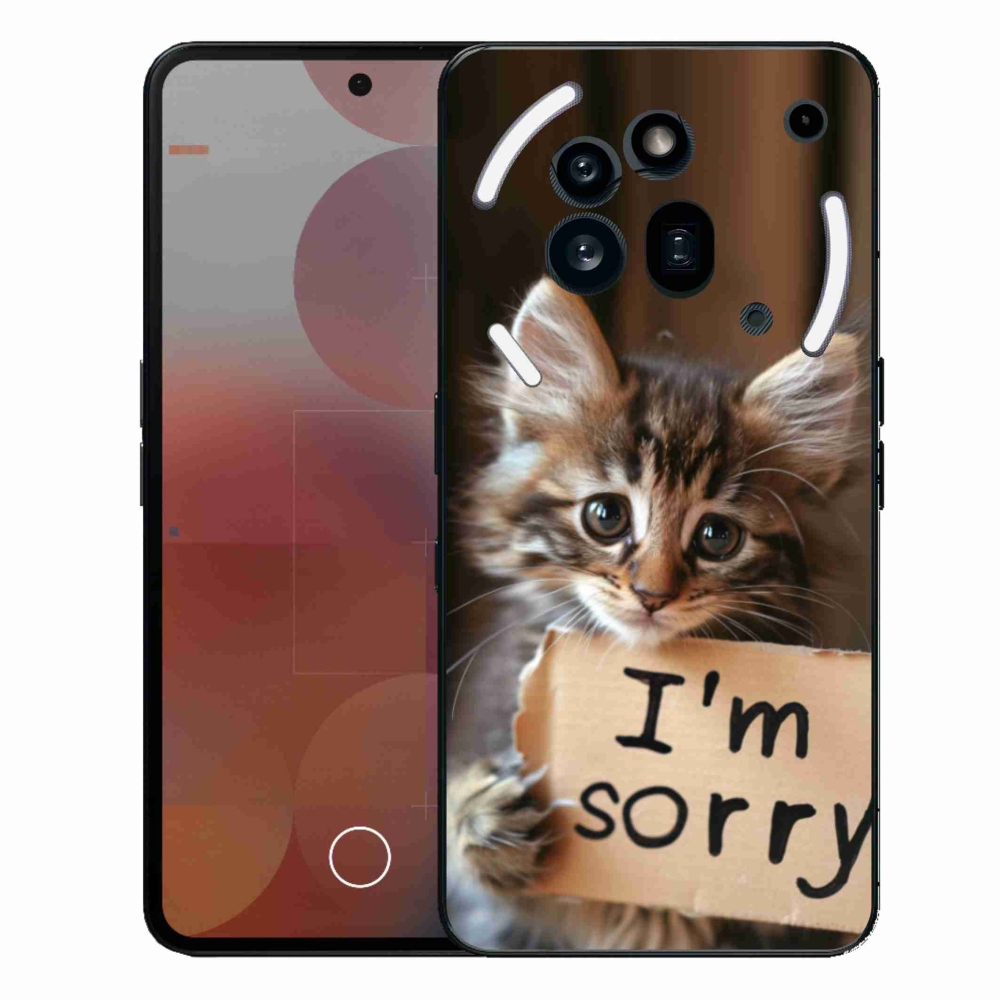Zselés borítás mmCase a Nothing Phone (3a) Pro készülékhez - bocsánat