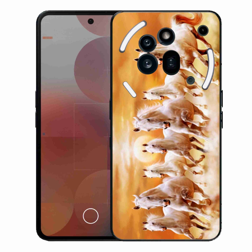 Zselés borítás mmCase a Nothing Phone (3a) Pro készülékhez - lovak 2