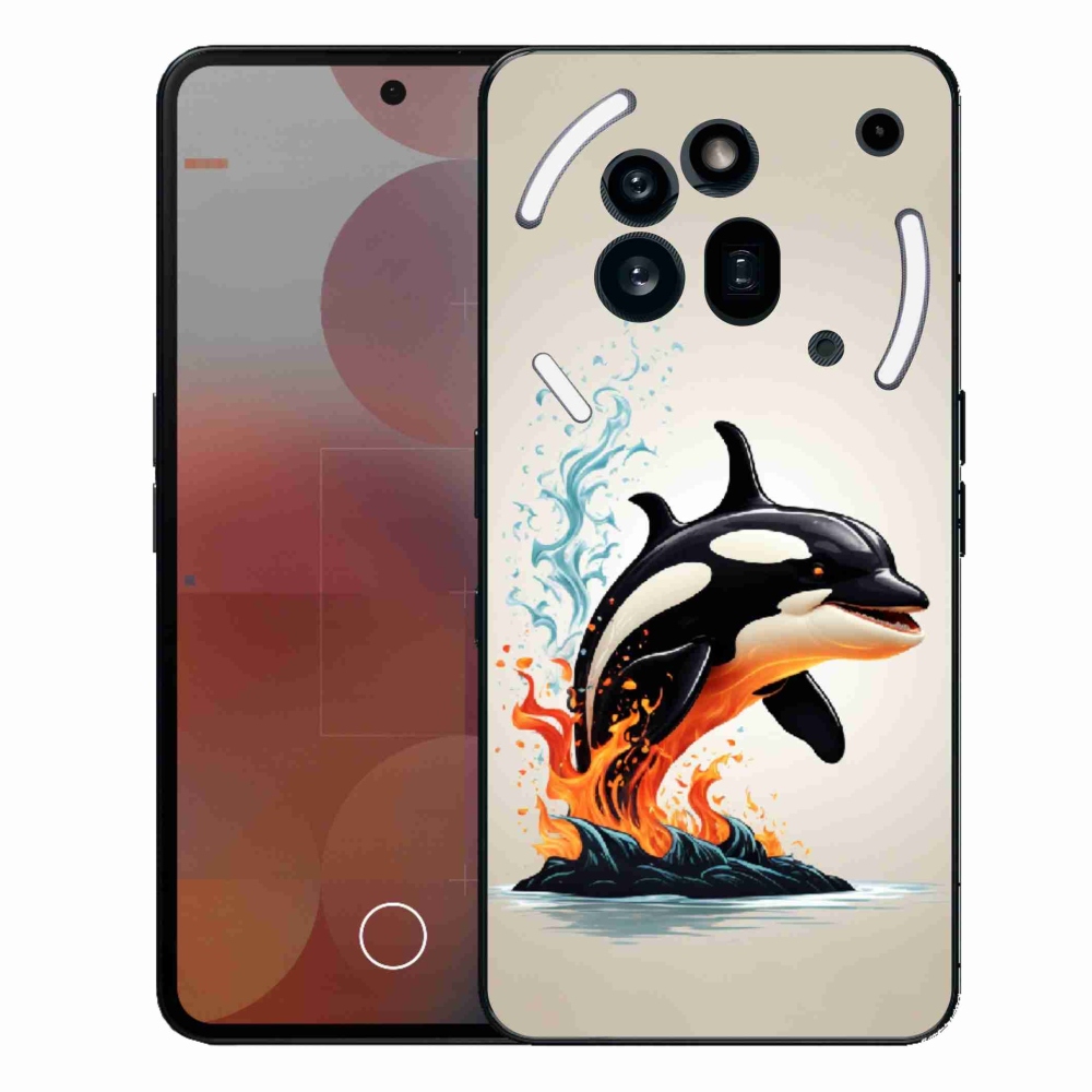 Zselés borítás mmCase a Nothing Phone (3a) Pro készülékhez - íriszes színű