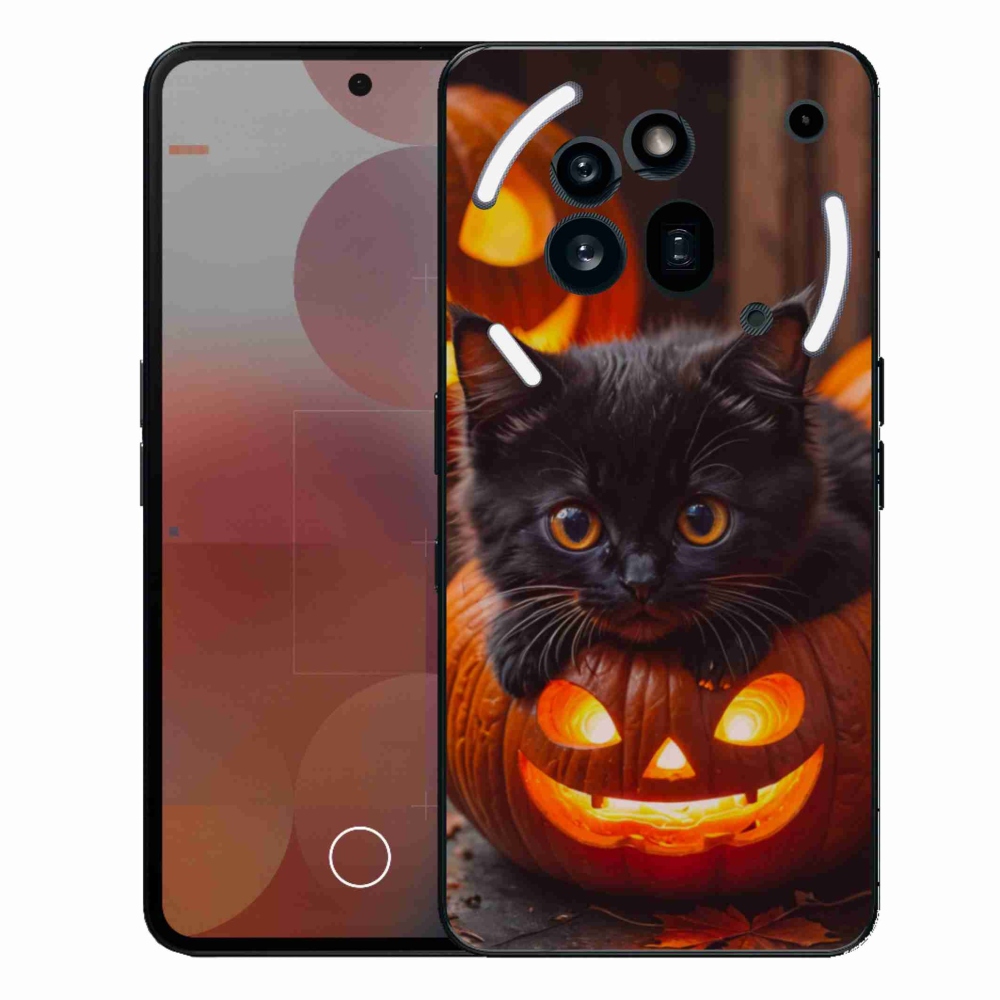 Zselés borítás mmCase a Nothing Phone (3a) Pro készülékhez - cica és tök - cica és tök