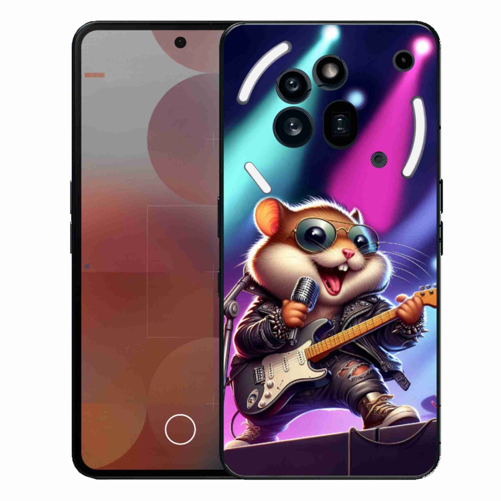 Zselés borítás mmCase a Nothing Phone (3a) Pro készülékhez - hamster rocker