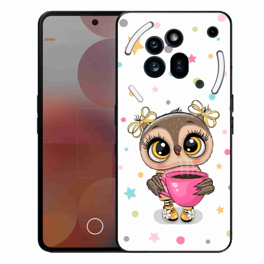 Zselés borítás mmCase a Nothing Phone (3a) Pro készülékhez - rajzfilm bagoly