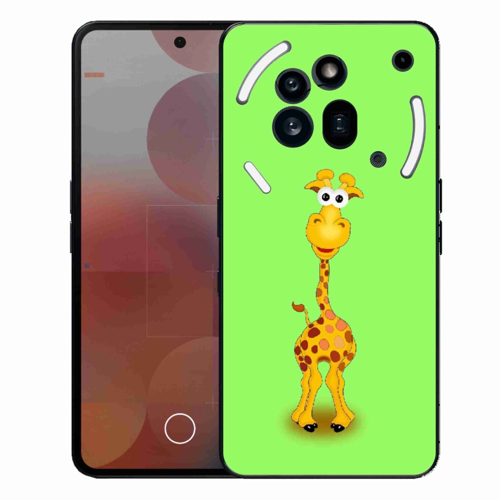 Zselés borítás mmCase a Nothing Phone (3a) Pro készülékhez - rajzfilm zsiráf