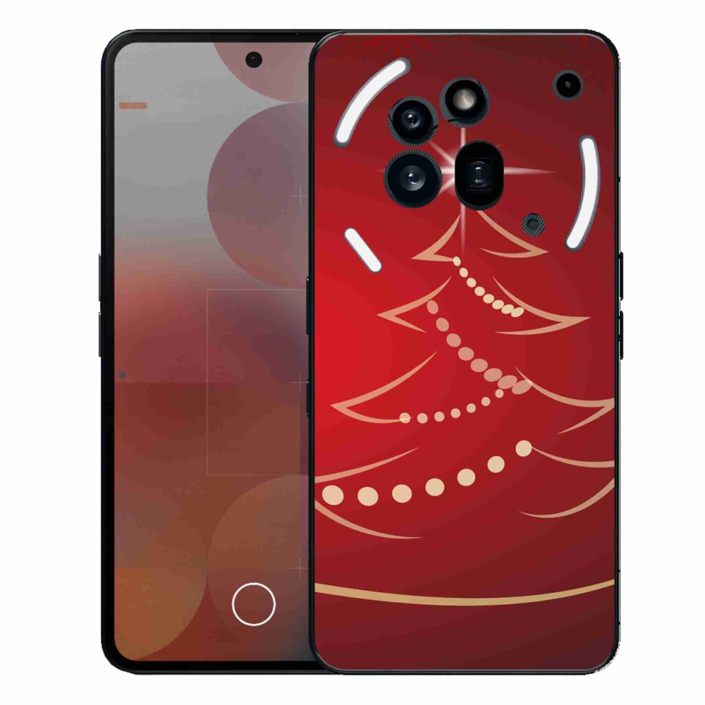 Zselés borító mmCase a Nothing Phone (3a) Pro készülékhez - karácsonyfa karikatúra