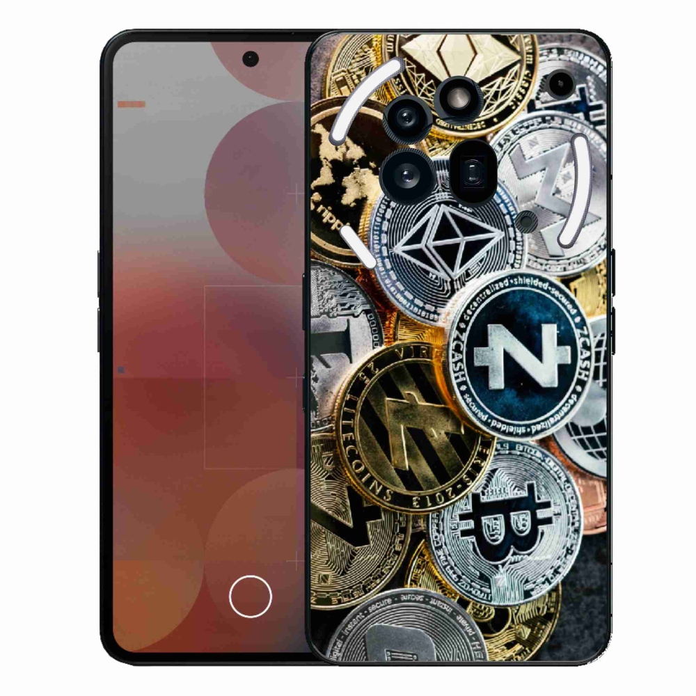 Zselés borítás mmCase a Nothing Phone (3a) Pro készülékhez - kriptovaluták
