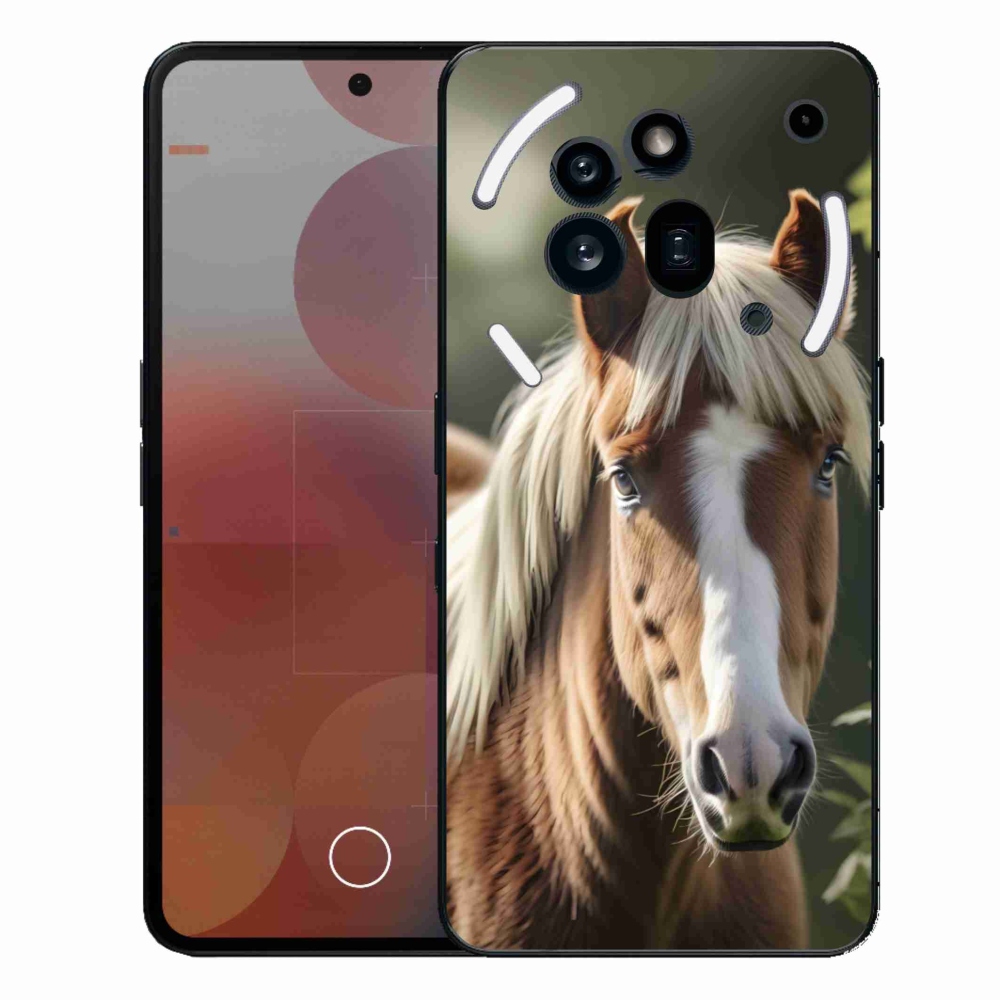 Zselés borítás mmCase a Nothing Phone (3a) Pro készülékhez - ló világos sörénnyel
