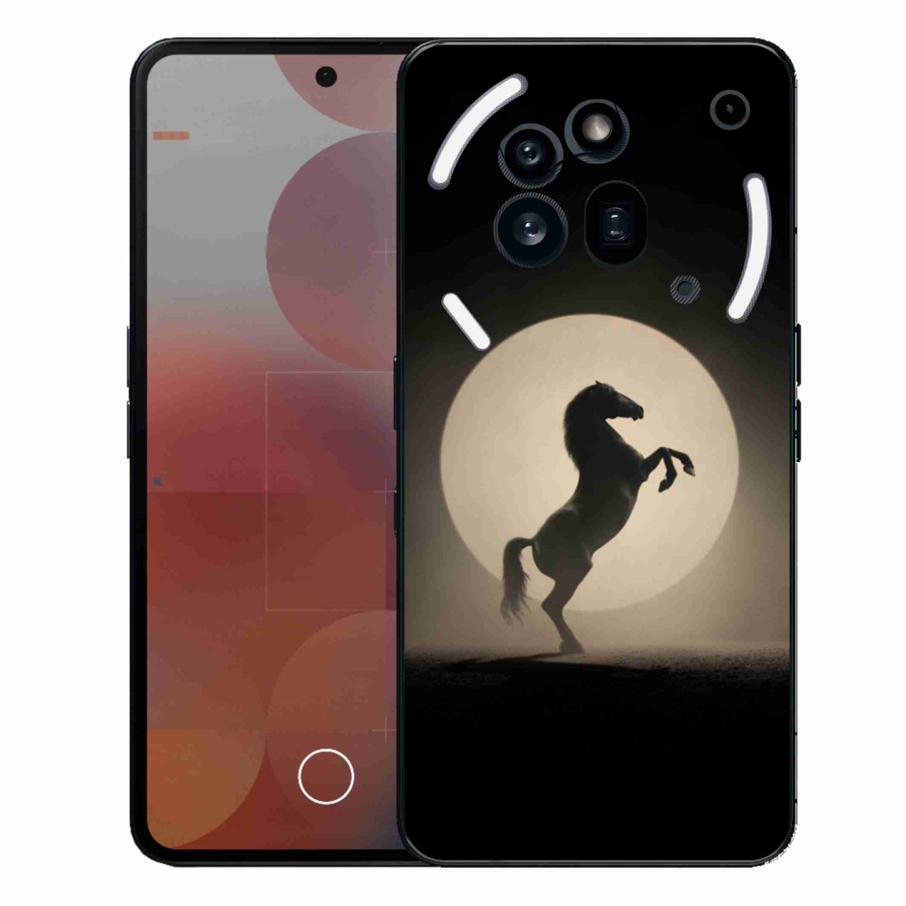 Zselés borítás mmCase a Nothing Phone (3a) Pro készülékhez - ló sziluettben