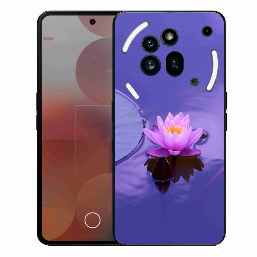 Zselés borítás mmCase a Nothing Phone (3a) Pro készülékhez - virág a felületen