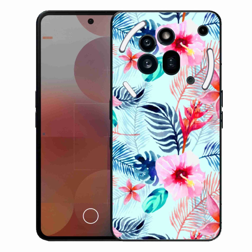 Zselés borítás mmCase a Nothing Phone (3a) Pro készülékhez - virágok