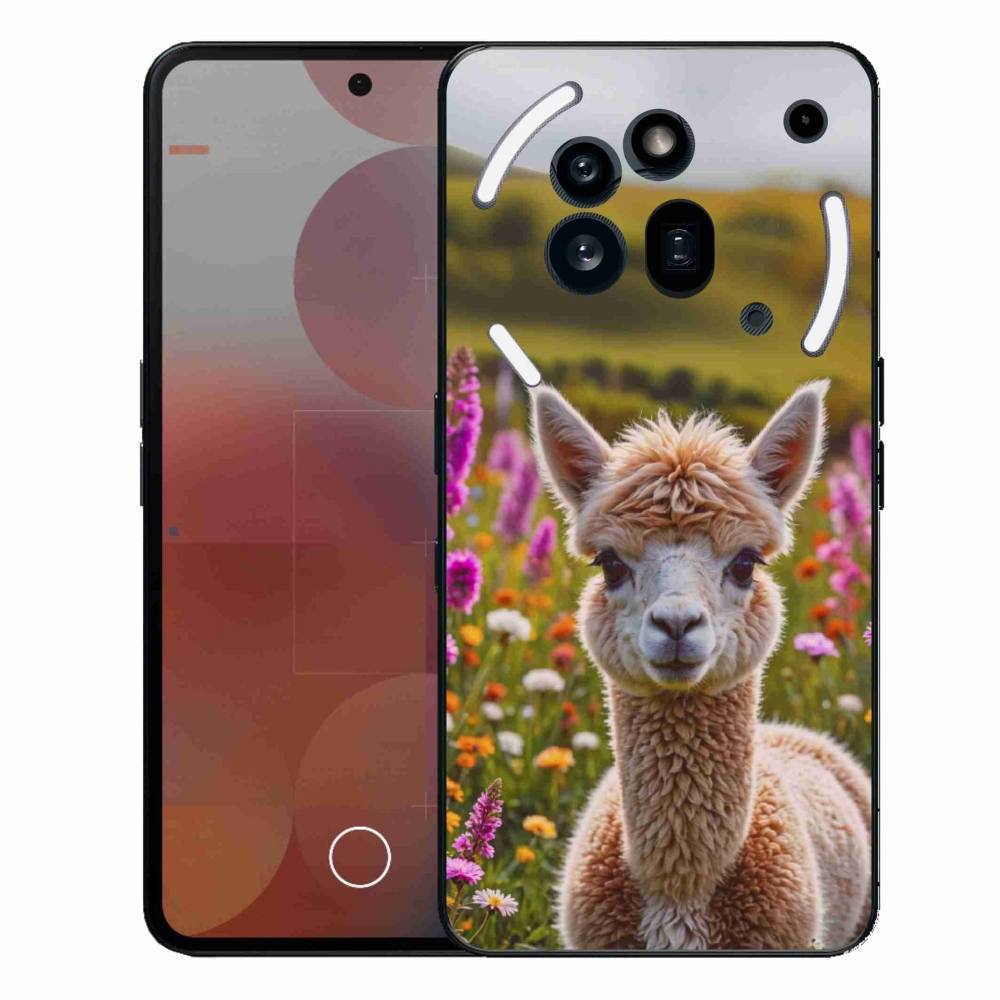 Zselés borítás mmCase a Nothing Phone (3a) Pro készülékhez - láma a réten