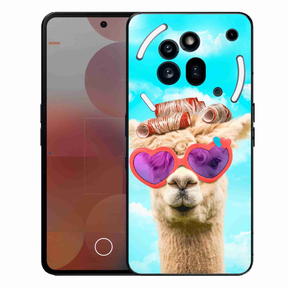 Zselés borítás mmCase a Nothing Phone (3a) Pro készülékhez - szemüveges láma