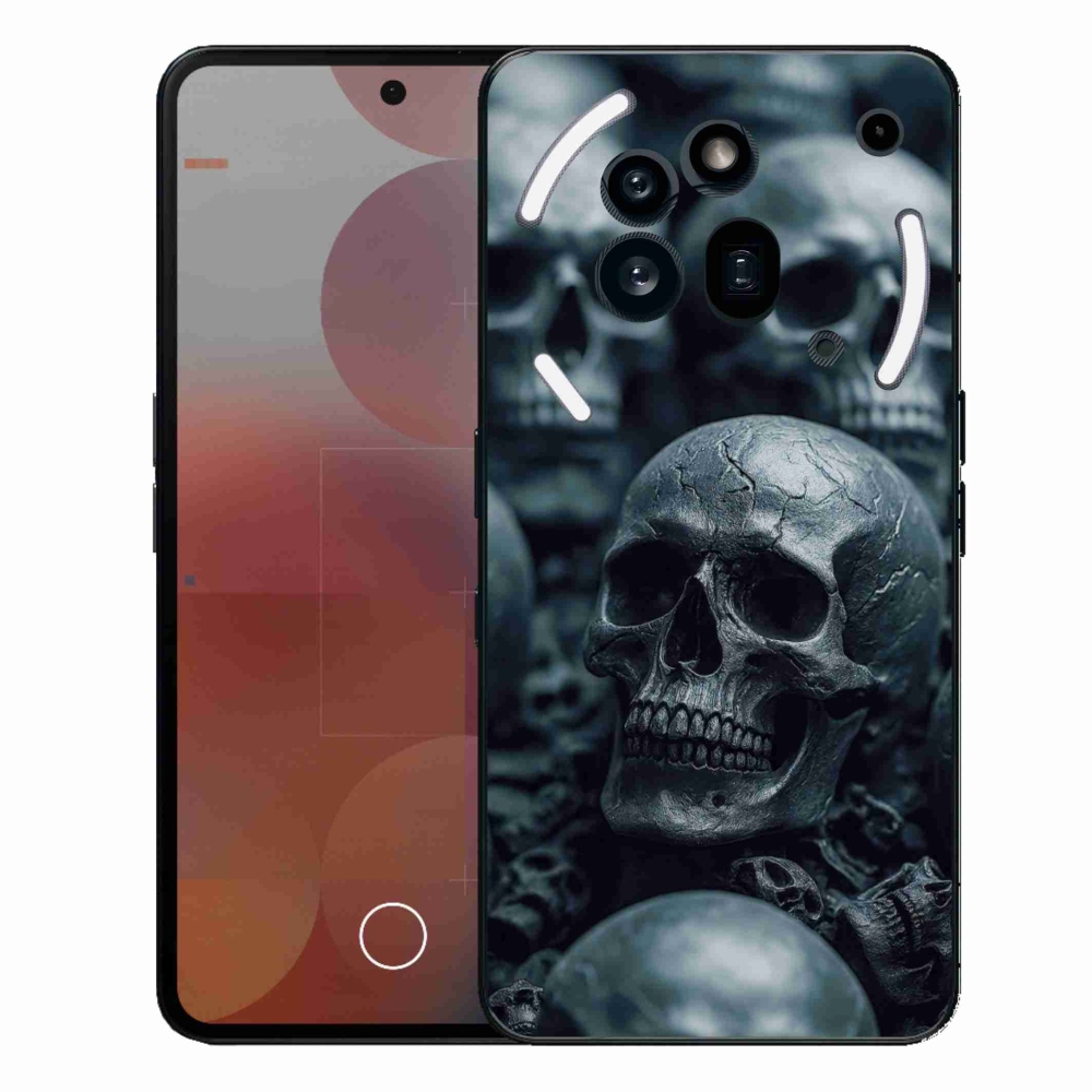 Zselés borítás mmCase a Nothing Phone (3a) Pro készülékhez - koponya 2
