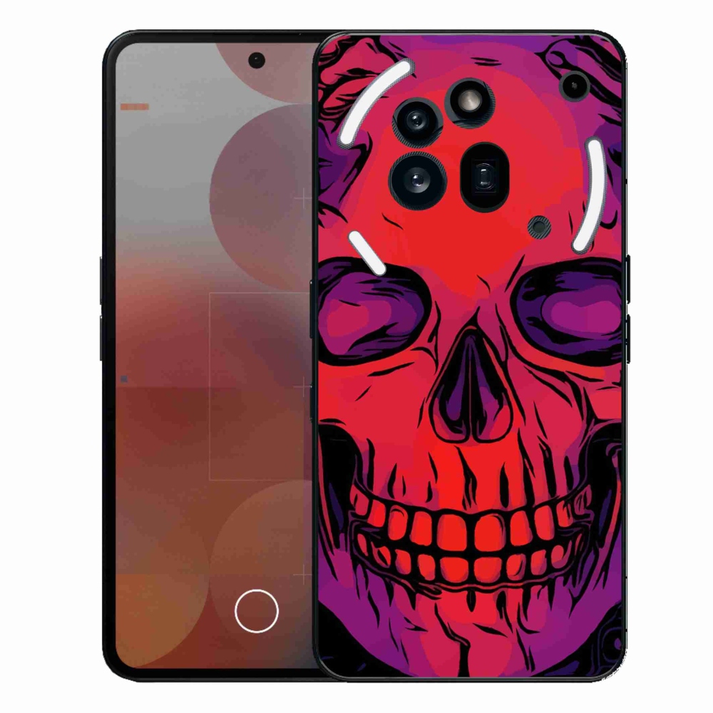 Zselés borítás mmCase a Nothing Phone (3a) Pro készülékhez - koponya