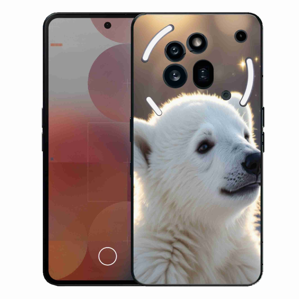 Zselés borítás mmCase a Nothing Phone (3a) Pro készülékhez - jegesmedve