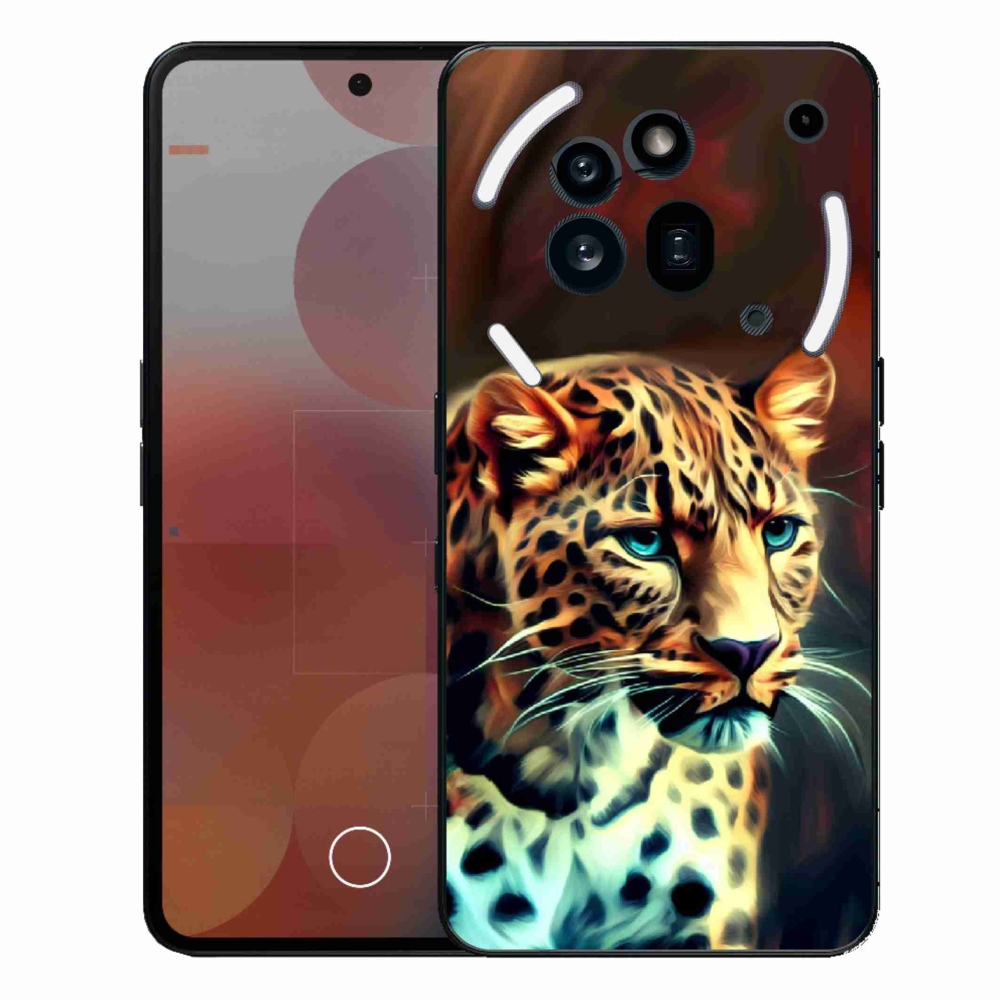 Zselés borítás mmCase a Nothing Phone (3a) Pro készülékhez - leopárd színű