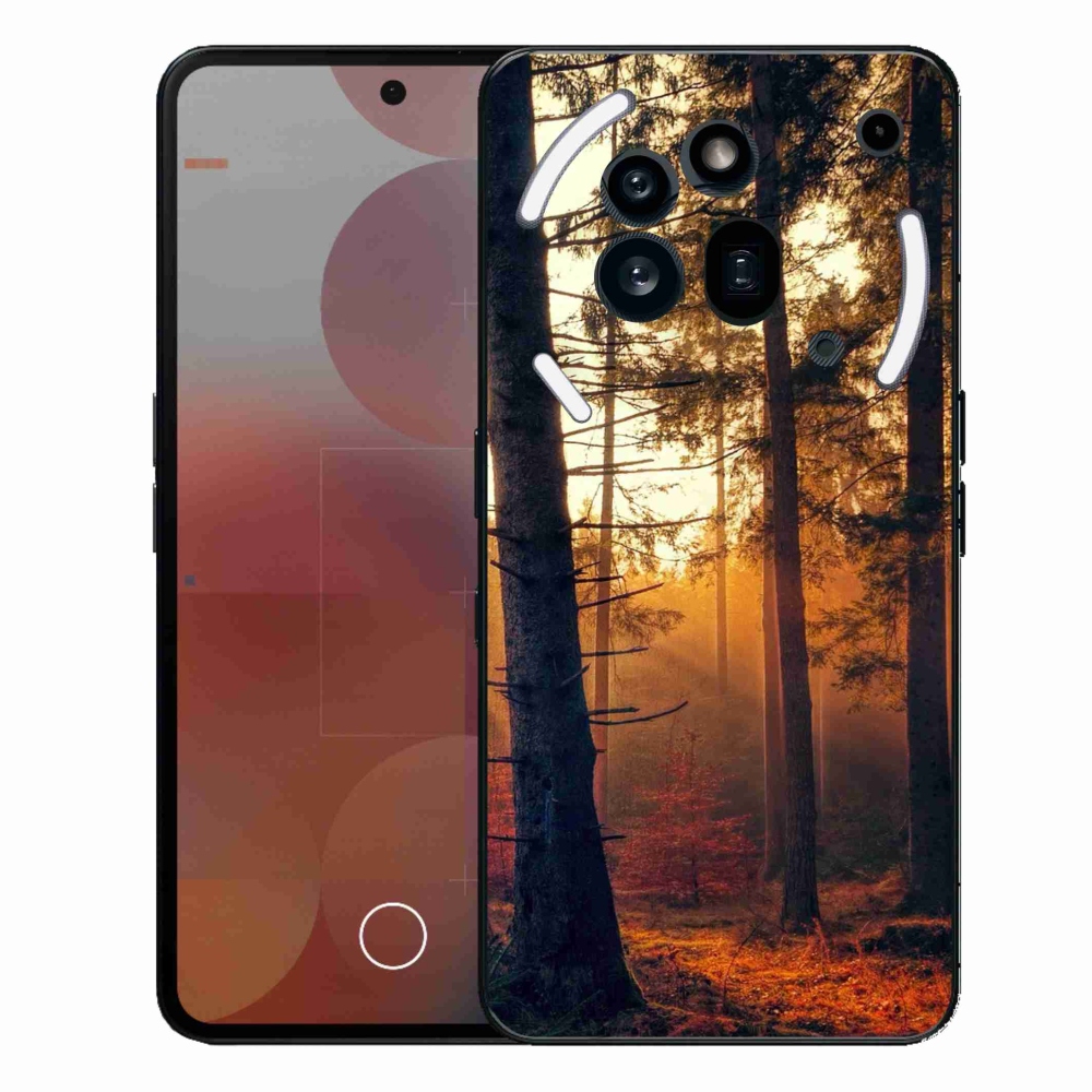 Zselés borítás mmCase a Nothing Phone (3a) Pro készülékhez - erdő