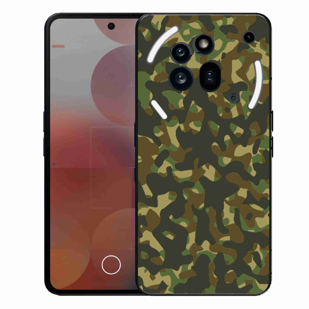 Zselés borítás mmCase a Nothing Phone (3a) Pro készülékhez - terepszínű minta 1