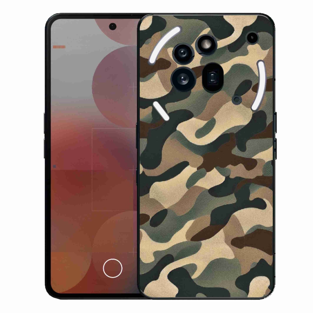 Zselés borítás mmCase a Nothing Phone (3a) Pro készülékhez - terepszínű minta 11