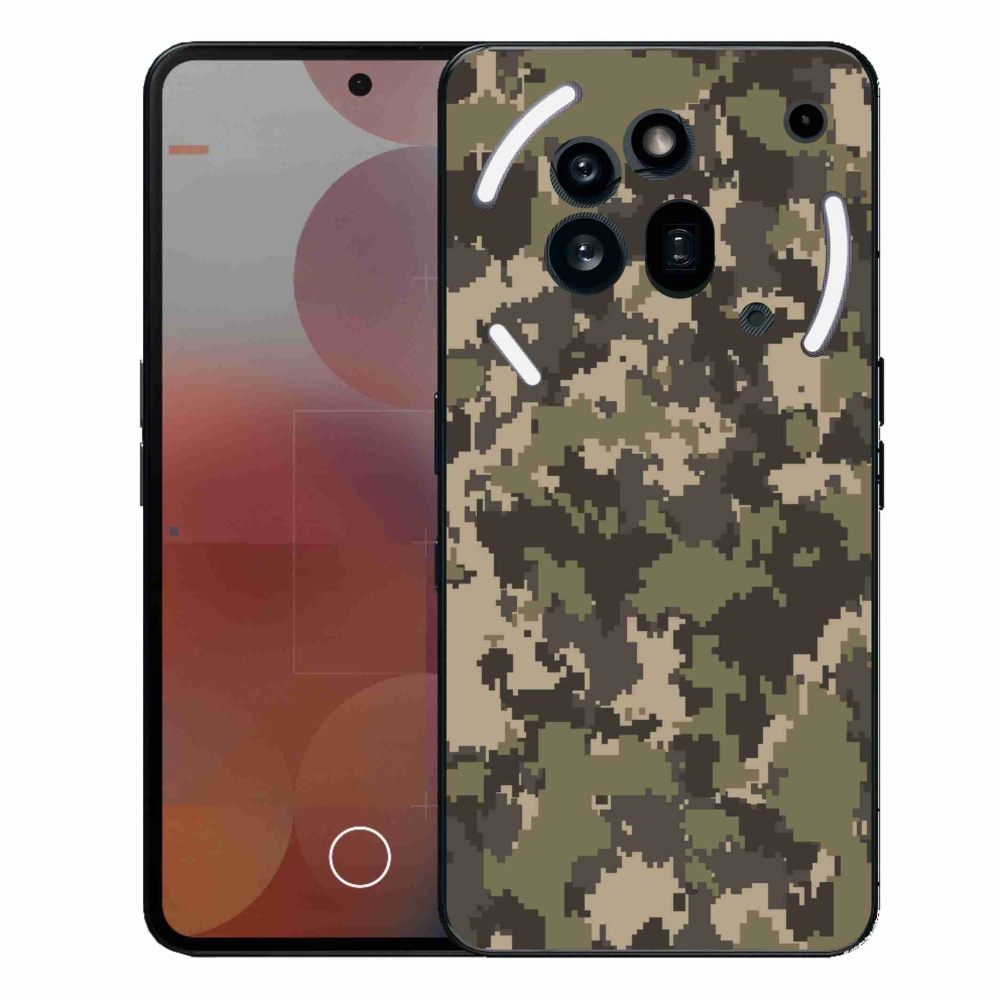 Zselés borítás mmCase a Nothing Phone (3a) Pro készülékhez - terepszínű minta 12