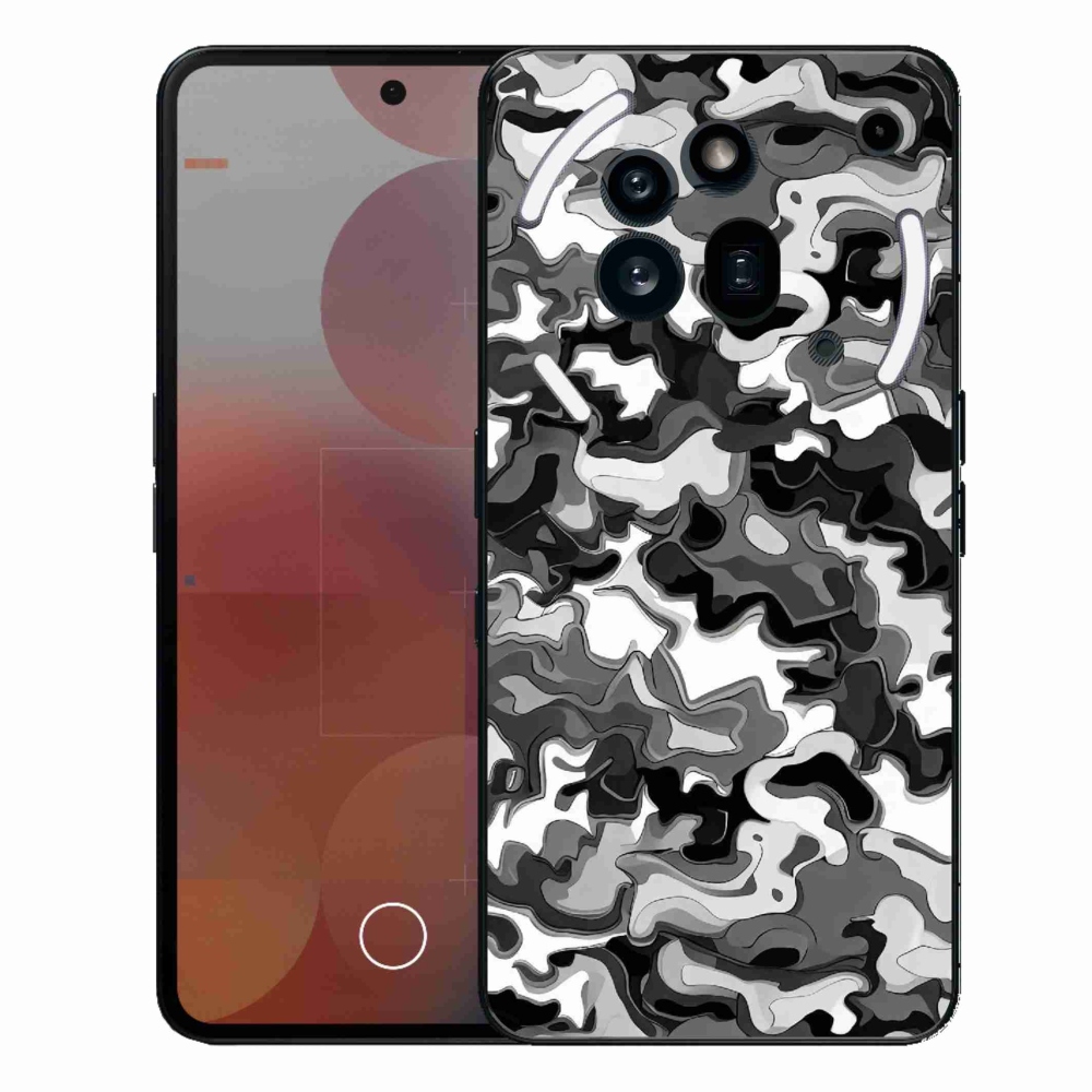 Zselés borítás mmCase a Nothing Phone (3a) Pro készülékhez - terepszínű minta 3